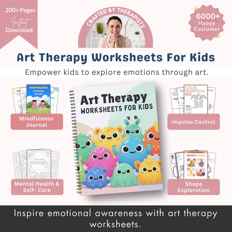 200+ Kids Art Therapy Bundle (Free Today)