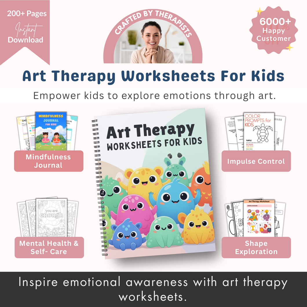 200+ Kids Art Therapy Bundle (Free Today)