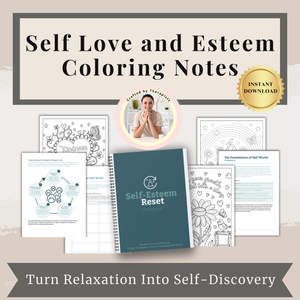Self Love and Esteem Coloring Notes