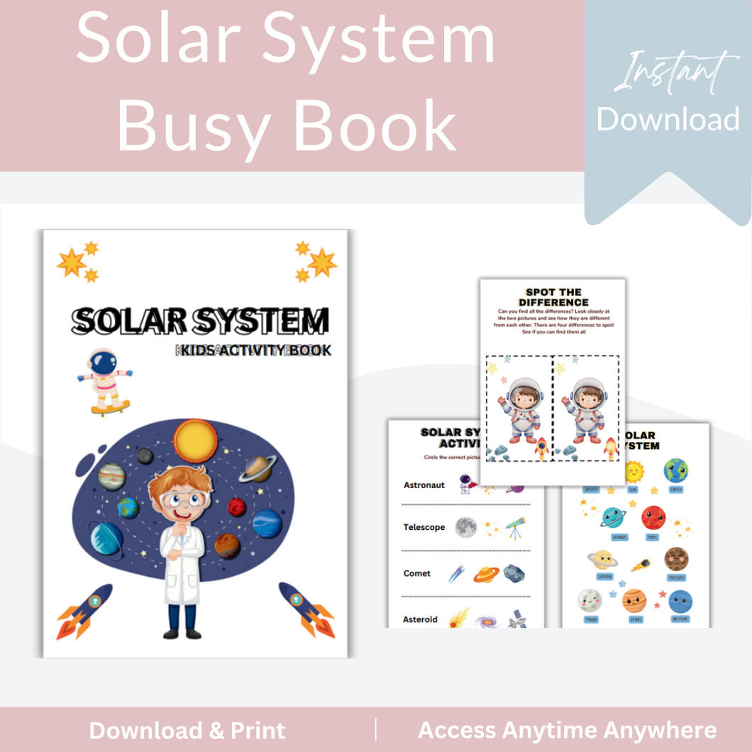 Solar System Busy Book