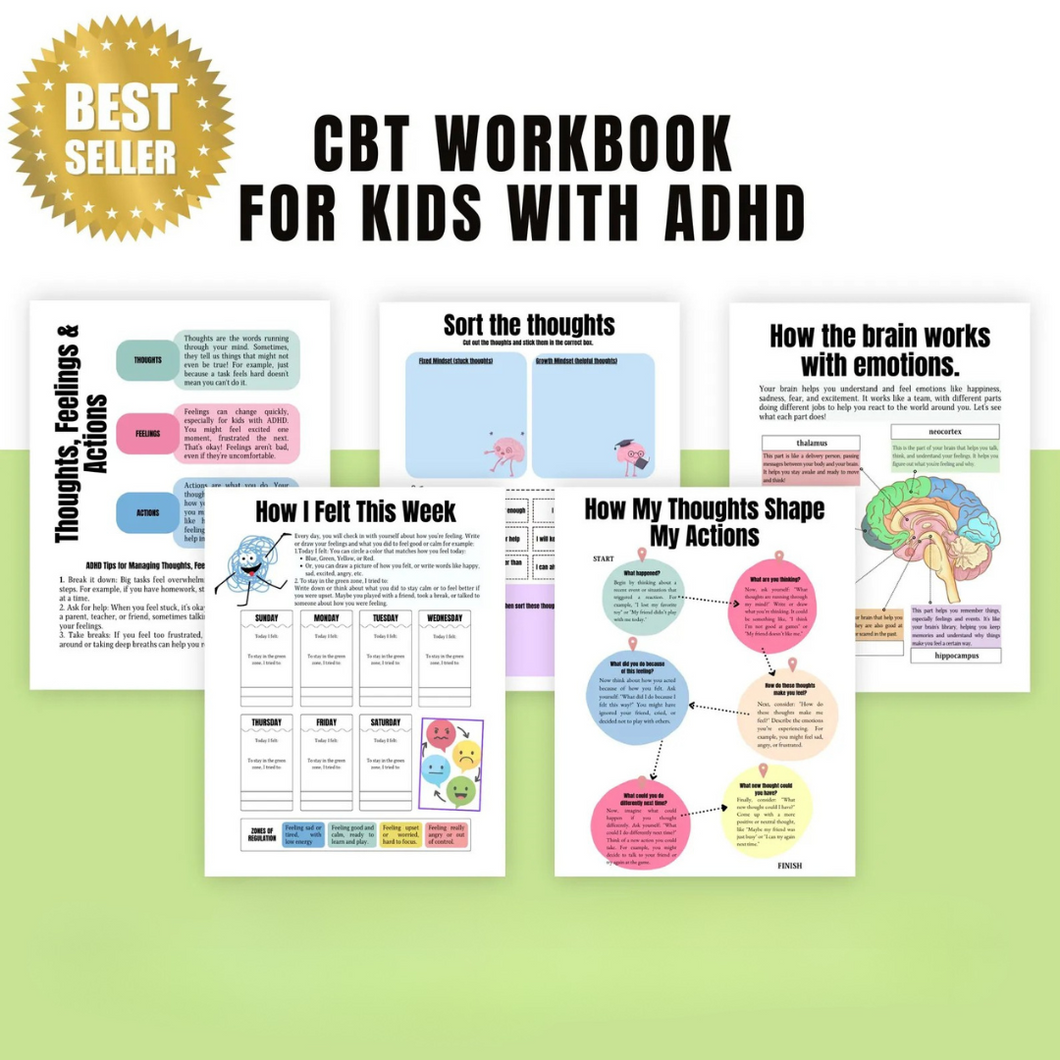 CBT Work Book for Kids with ADHD