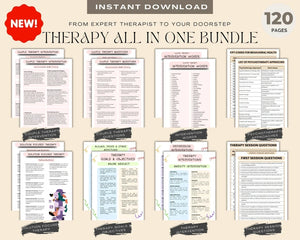 The Ultimate Therapy Bundle with Printable Resources